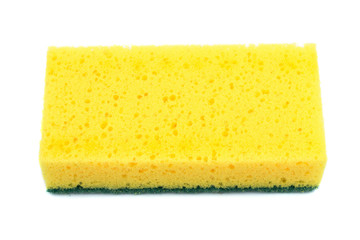dish washing sponge, isolated on white background