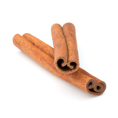 cinnamon stick spice isolated on white background closeup