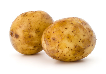 new potato tuber isolated on white background cutout