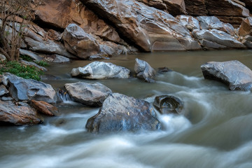 creek flowing over the rocks