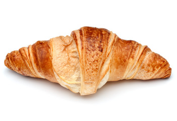 Croissant or  crescent roll isolated on white background cutout