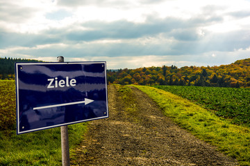 Schild 57 - Ziele