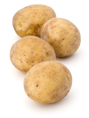 new potato tuber isolated on white background cutout