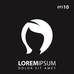 Beauty salon, woman hair style icon