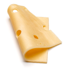 cheese slice isolated on white background cutout