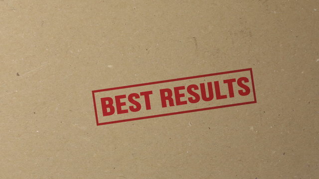 Best results red ink stamp on documents folder