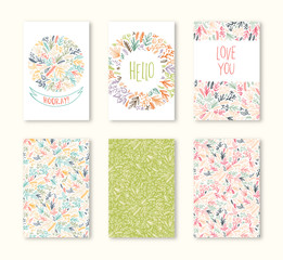 Greeting cards set