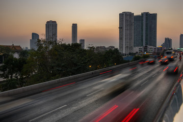 Fototapeta na wymiar Traffic in Bangkok