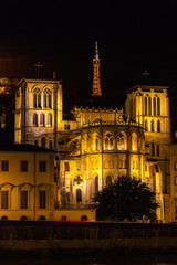 Fototapeta na wymiar Cathedral in Lyon, France