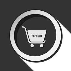 icon - shopping cart refresh with shadow