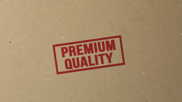 premium quality red ink stamp on documents folder