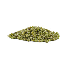 Mung beans isolated on white background