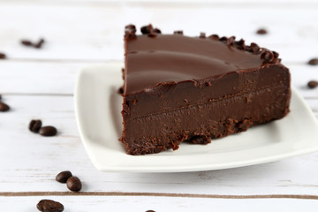 slice of chocolate cake