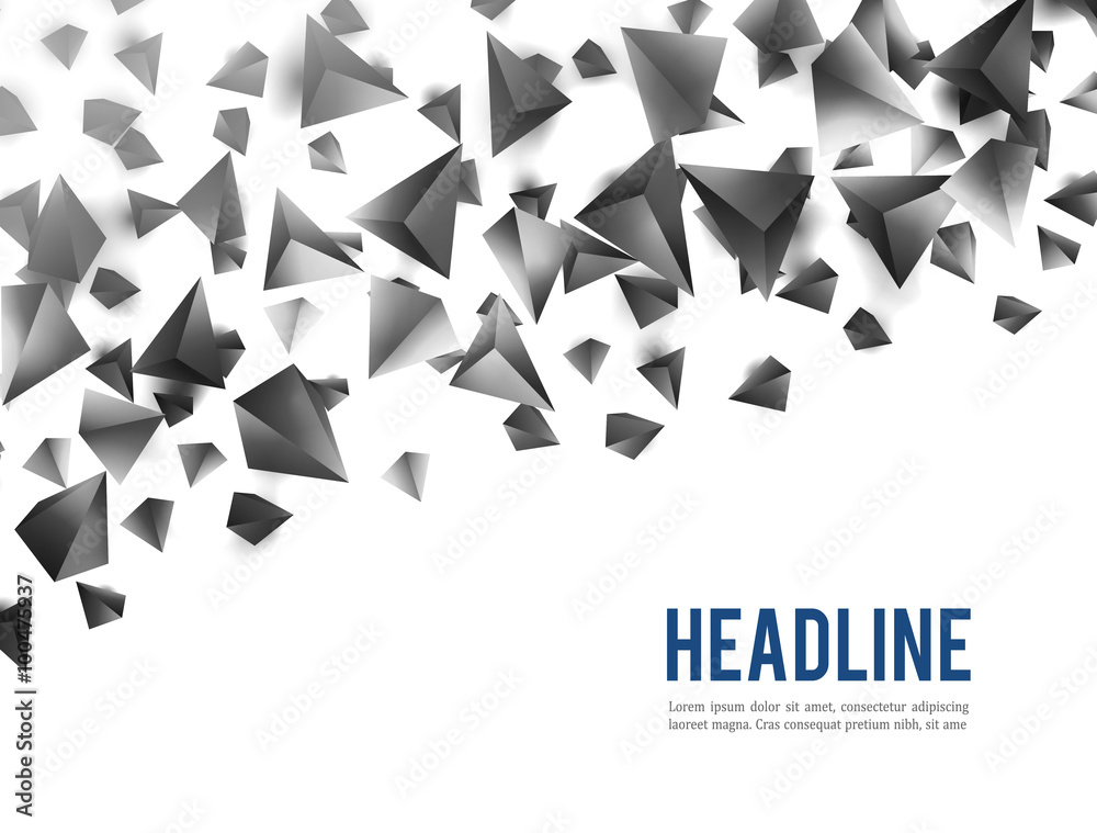 Poster wireframe polygonal background.