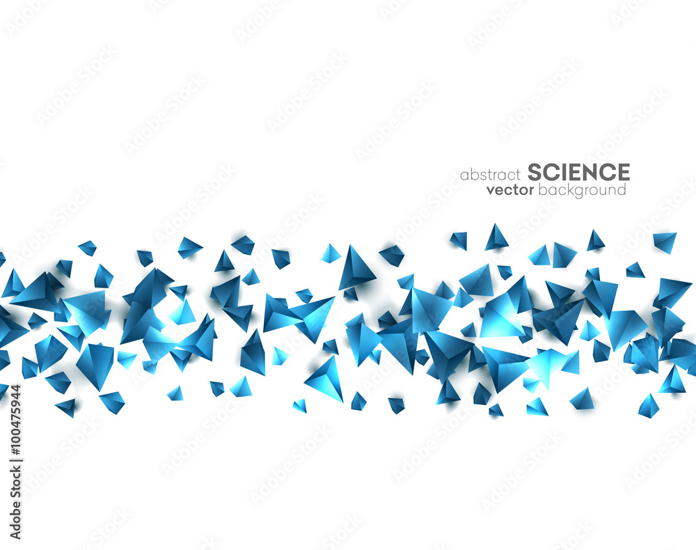 Poster wireframe polygonal background.