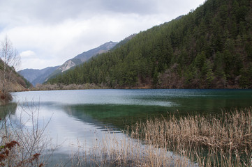 jezioro w chińskim rezerwacie Jiuzhaigou