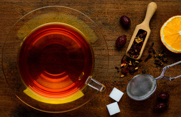 Red Tea and Ingredients