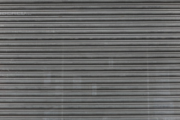 Fototapeta premium Metal shutters protecting shop frontage