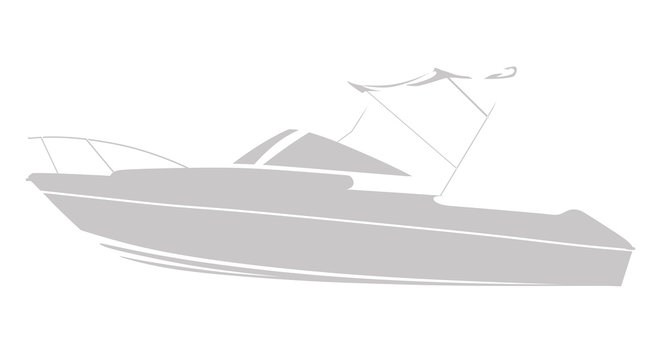 Gray Logo Boat