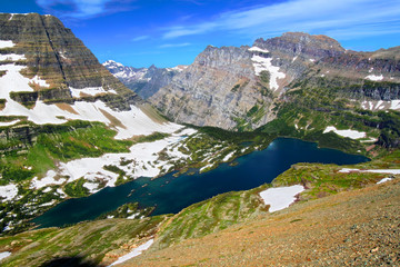 Fototapeta na wymiar Hidden Lake Glacier National Park