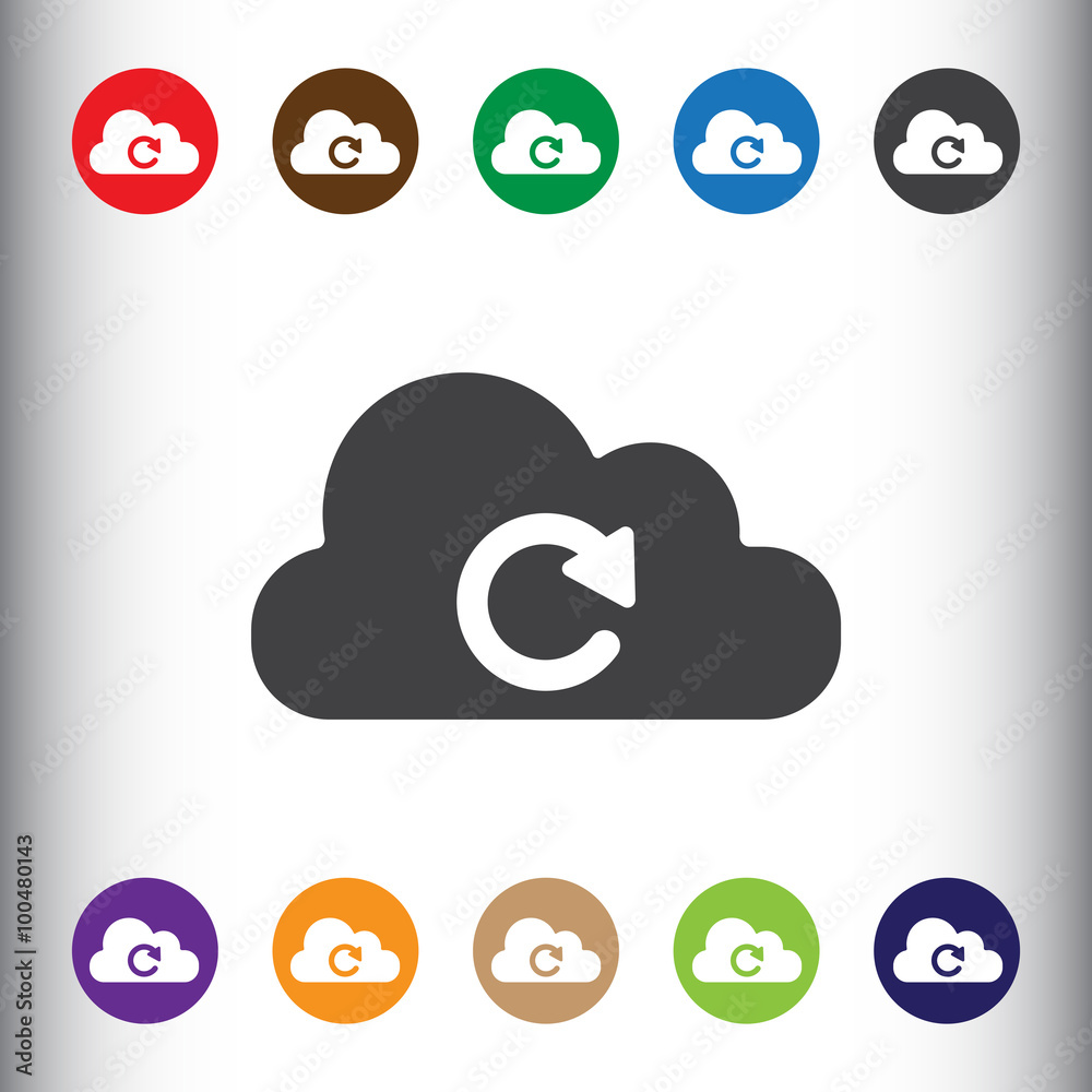 Poster Cloud sync refresh icon for web and mobile