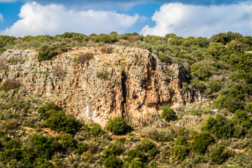 Mountain landscape, Upper Galilee in Israel