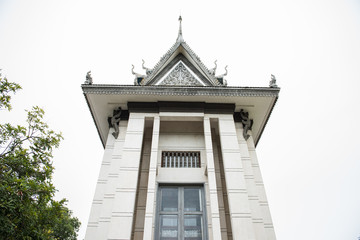 Fototapeta na wymiar Choeung Ek Skull Stupa