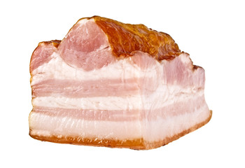 Bacon isolated on a white background