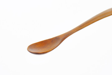 Empty wooden spoon