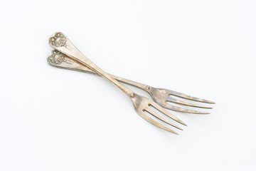 Vintage three-tine forks