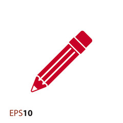Pencil vector icon for web and mobile