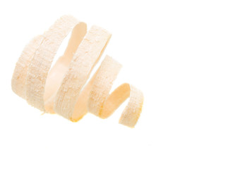 wood shavings isolated