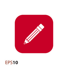 Pencil vector icon for web and mobile