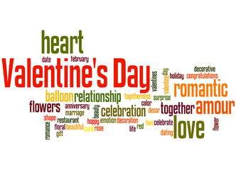 Fototapeta premium Valentine's Day, word cloud concept 6