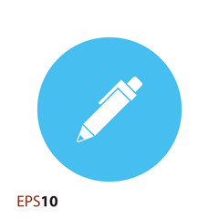 Pen vector icon for web and mobile