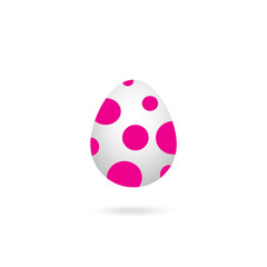 Easter egg on white background
