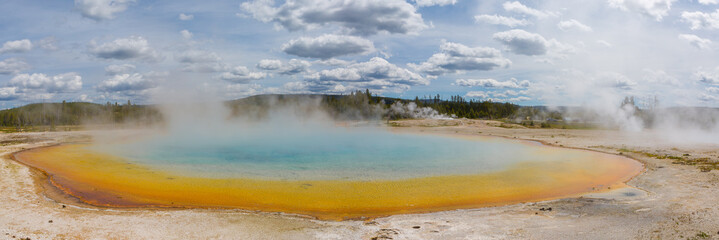 Grand Prismatic Spring in Yellowstone National Park