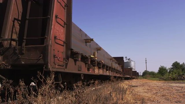 Old Train and Silo