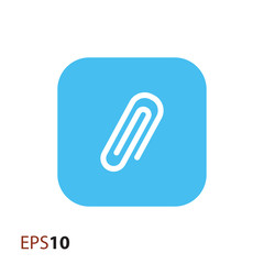 Paperclip vector icon for web and mobile