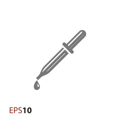 Pipette vector icon for web and mobile