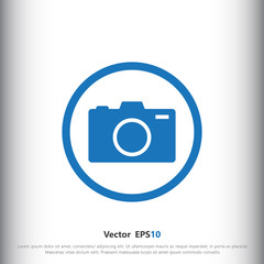 Camera icon for web and mobile