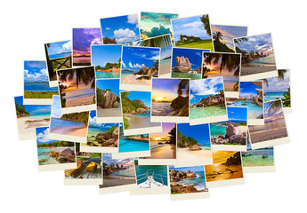 Stack of summer beach shots