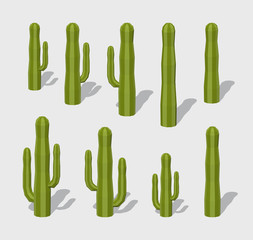 Cube World. Cactuses
