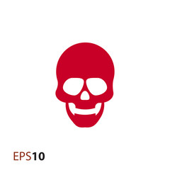 Skull vector icon for web and mobile