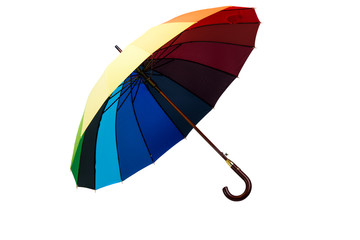 Colored umbrella isolated