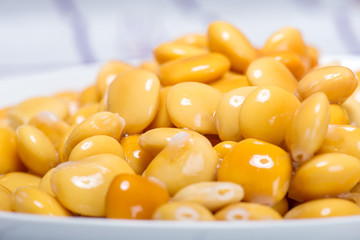 Fresh legumes lupins in macro
