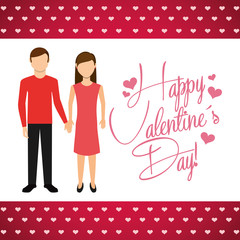 happy valentines day design 