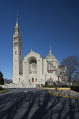 Fototapeta na wymiar Basilica of the National Shrine of the Immaculate Conception, Washington, D.C., USA - January 18, 2016