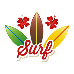 Obraz premium surf club design 