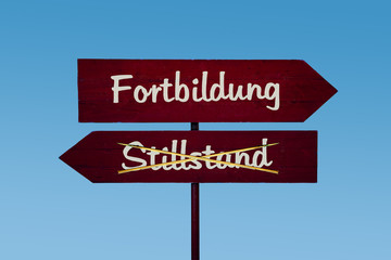 Schild 48 - Fortbildung